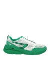 Diesel Man Sneakers Green Size 10 Polyester, Leather