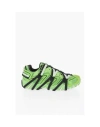 Diesel S-prototype-cr Contrast-panel Mesh And Leather Trainers In Green