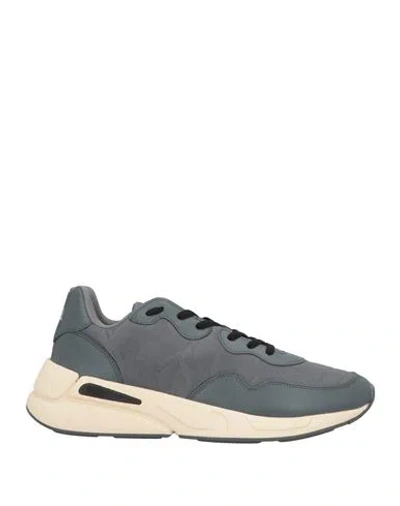 Diesel Man Sneakers Grey Size 10 Textile Fibers In Gray