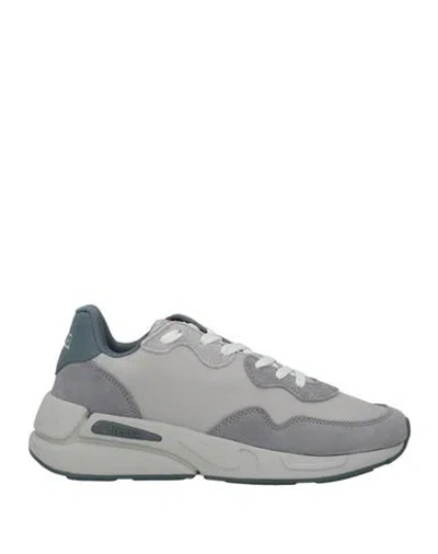 Diesel Man Sneakers Lead Size 10 Polyamide In Gray