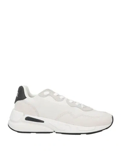 Diesel Man Sneakers Light Grey Size 10 Polyamide In White