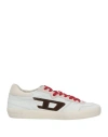 Diesel Man Sneakers Light Grey Size 7.5 Leather In Gray