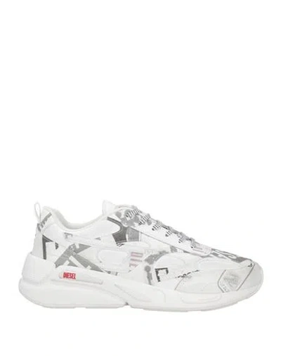Diesel Panelled-design Low-top Sneakers In Off White