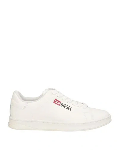 Diesel S-athene Logo-embossed Sneakers In White