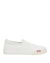 Diesel Man Sneakers White Size 10 Cotton, Elastane In Multi