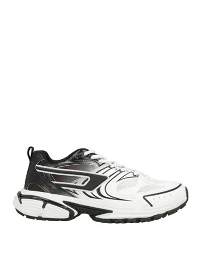 Diesel Man Sneakers White Size 10 Textile Fibers