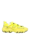 Diesel Man Sneakers Yellow Size 8.5 Polyester, Polyurethane In Yellow