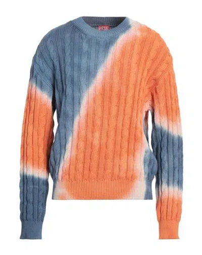Diesel Man Sweater Pastel Blue Size L Cotton