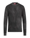 Diesel Man Sweater Steel Grey Size Xxl Cotton