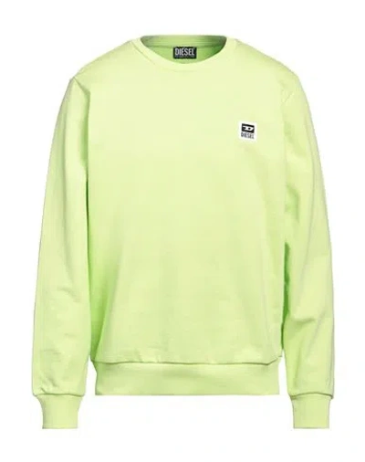 Diesel Men's Girk Long Sleeve Sweatshirt In Lime Green