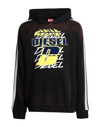 Diesel Man Sweatshirt Black Size L Cotton