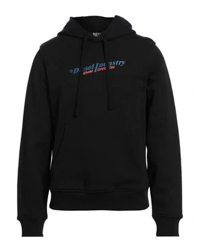 Diesel Man Sweatshirt Black Size L Cotton
