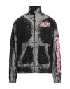 Diesel Man Sweatshirt Black Size L Cotton, Polyester In Black