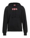Diesel Man Sweatshirt Black Size L Cotton, Polyester, Elastane In Black