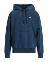 Diesel Man Sweatshirt Blue Size Xs Cotton, Elastane In Blue