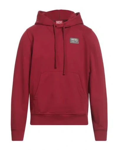 Diesel Man Sweatshirt Brick Size S Cotton, Polyester In Red