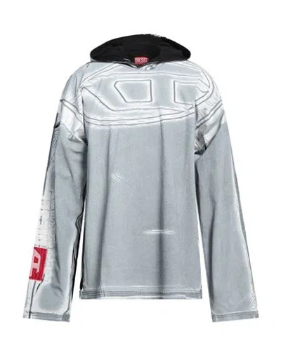 Diesel Man Sweatshirt Light Grey Size L Cotton