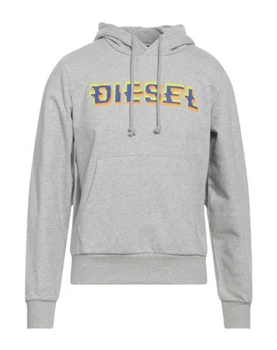 Diesel Man Sweatshirt Light Grey Size L Cotton, Polyester