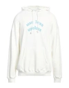 Diesel Man Sweatshirt Off White Size Xs Cotton, Elastane In Off White