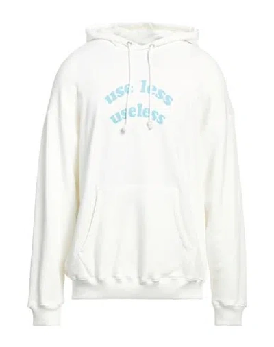 Diesel Man Sweatshirt Off White Size Xs Cotton, Elastane