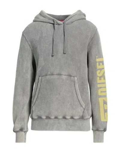 Diesel Man Sweatshirt Sage Green Size L Cotton, Elastane