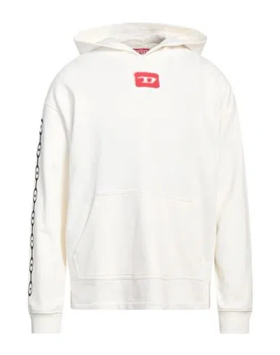 Diesel Man Sweatshirt White Size L Cotton