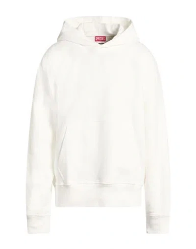 Diesel Man Sweatshirt White Size L Cotton