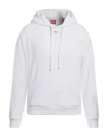 Diesel Man Sweatshirt White Size L Cotton, Elastane