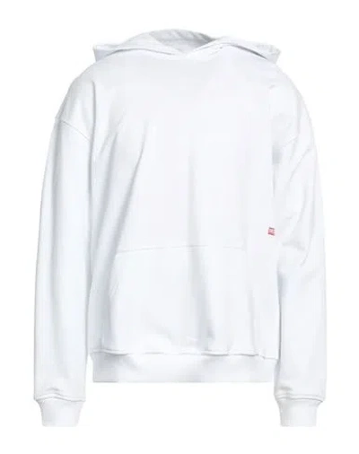Diesel Man Sweatshirt White Size L Cotton, Elastane