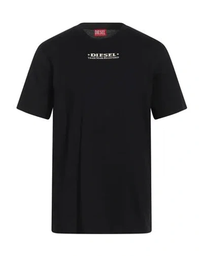 Diesel Man T-shirt Black Size 3xl Cotton