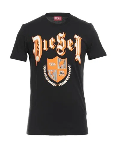 Diesel Man T-shirt Black Size 3xl Cotton