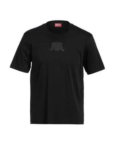 Diesel Man T-shirt Black Size L Cotton