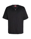 Diesel Man T-shirt Black Size L Cotton