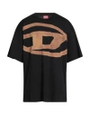 Diesel Cotton T-shirts And Polo In Black
