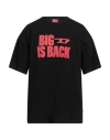 Diesel Man T-shirt Black Size L Cotton