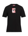 Diesel Man T-shirt Black Size L Cotton