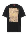 Diesel Man T-shirt Black Size L Cotton