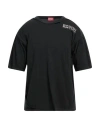 Diesel Man T-shirt Black Size L Cotton In Black