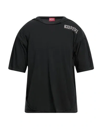 Diesel Man T-shirt Black Size L Cotton