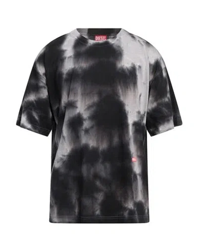 Diesel Man T-shirt Black Size L Cotton