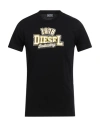 Diesel Man T-shirt Black Size S Cotton