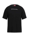 Diesel Man T-shirt Black Size S Cotton In Black