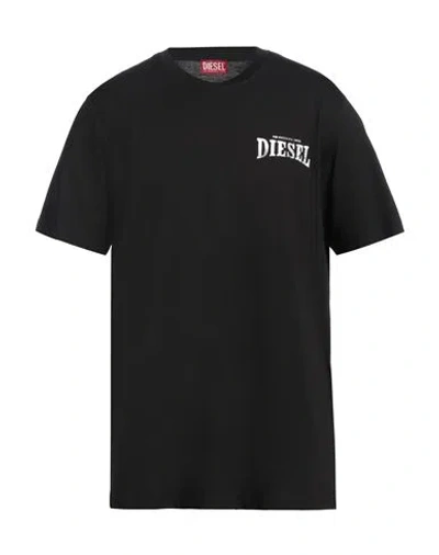 Diesel Man T-shirt Black Size Xs Cotton