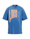 Diesel Man T-shirt Blue Size L Cotton In Blue
