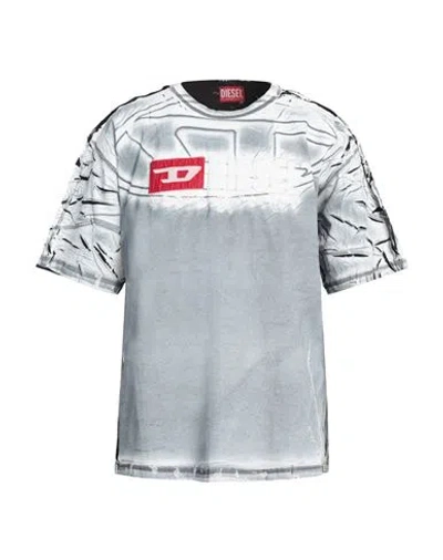 Diesel Man T-shirt Grey Size L Cotton