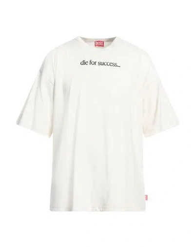 Diesel T-boxt-n6 Cotton T-shirt In White