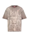 Diesel Mens 7ff T-boxt-t13 Medieval-print Cotton-jersey T-shirt In Brown