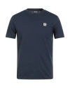 Diesel Man T-shirt Midnight Blue Size S Cotton In Blue