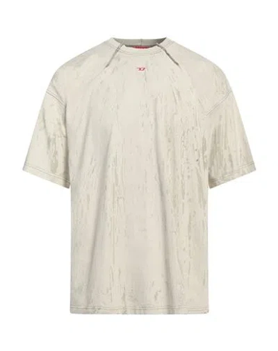 Diesel Man T-shirt Sage Green Size L Cotton