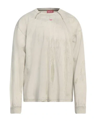 Diesel Man T-shirt Sage Green Size L Cotton